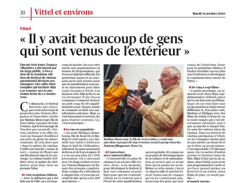 Le succès du festival à&nbsp;l’honneur